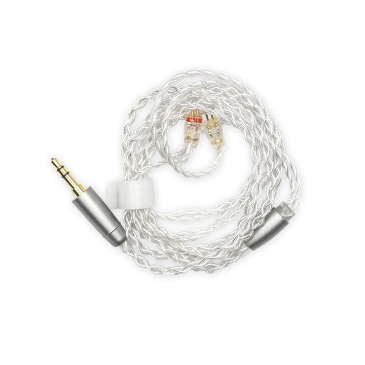 Cabo Meze Audio de 2 pinos com conector de 3,5 mm banhado a prata para Alba