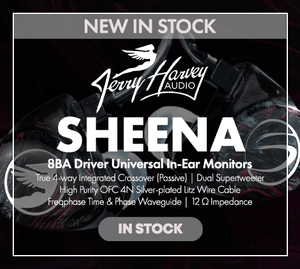 Shop the JH Audio Sheena BBA Driver Universal In-Ear Monitors New In Stock at Audio46.