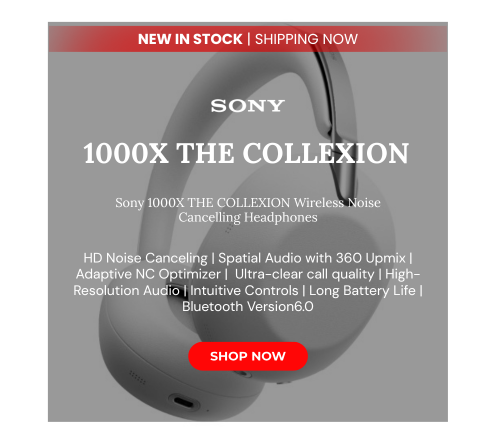 Sony 1000x the collexion wireless noise cancelling headphones