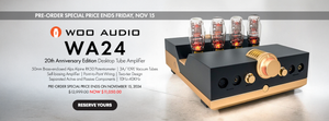 Pre-Order Woo Audio WA24 20th Anniversary Edition Desktop Tube Amplifier at Audio46