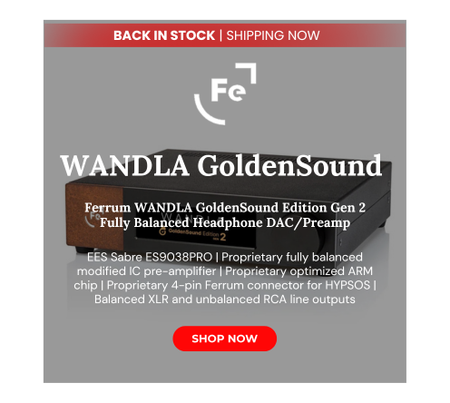 Ferrum wandla goldensound edition gen 2 fully balanced headphone dac preamp