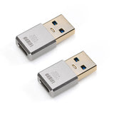 DD ddHiFi TC01A Conector de conversión de datos USB-C hembra a USB-A macho (2 piezas)