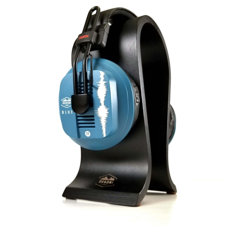 Dekoni Audio OMEGA-BLK Wooden Headphone Stand - Thumbnail 4