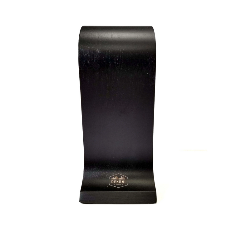 Dekoni Audio OMEGA-BLK Wooden Headphone Stand - Thumbnail 5