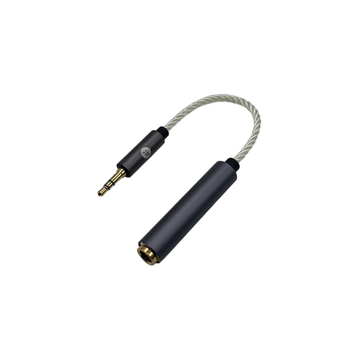 Strauss & Wagner Iona Braided Silver Adapter Cable