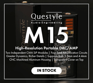 Shop the Questyle M15 High-Resolution Portable DAC/AMP In Stock Now at Audio46.
