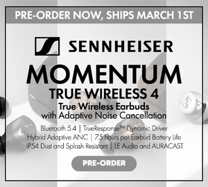Pre-Order the Sennheiser MOMENTUM True Wireless 4 True Wireless Earbuds with Adaptive Noise Cancellation at Audio46.