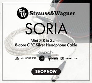 Shop the Strauss & Wagner Soria Mini-XLR to 3.5mm 8-core OFC Silver Headphone Cable In Stock Now at Audio46