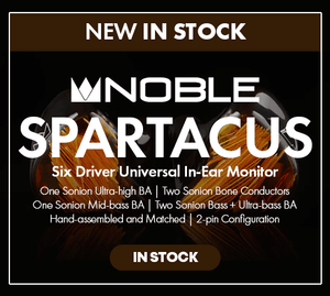 Shop the Noble Audio Spartacus six driver universal in-ear monitor new in stock at Audio46.