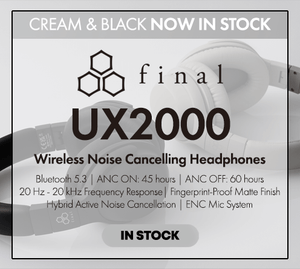 Shop the Final Audio UX2000 Wireless Noise Cancelling Headphones In Stock Now at Audio46.