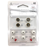 Ponteiras Final Audio Tipo E com Estojo e Adaptador de Bocal