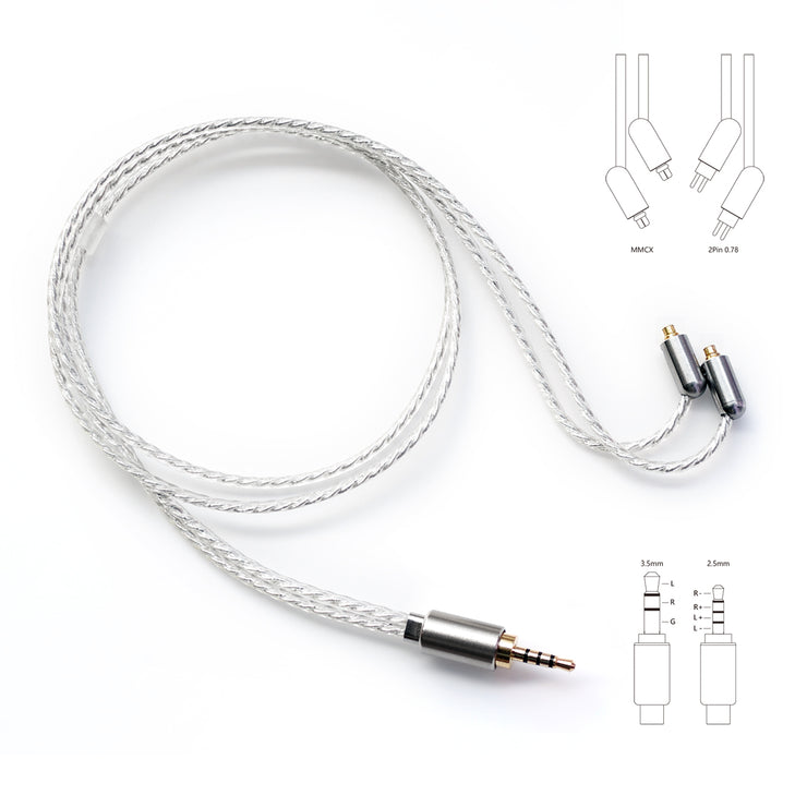 DD ddHiFi BC50B 50cm(20in; <2ft) 2-pin 2.5mm Earphone Cable for Bluetooth Amplifiers