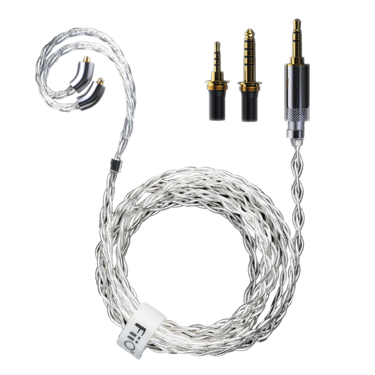 FiiO LC-RD Pure Silver Braided Swappable Plug Headphone Cable