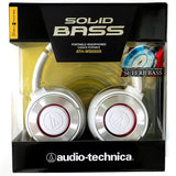 Audio-Technica ATH-WS550iS White Solid Bass with In-Line volume Controls