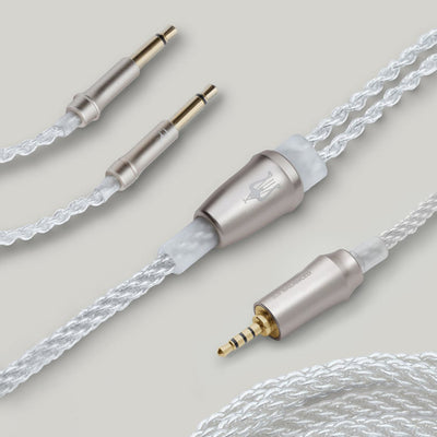 Meze Mono 3.5mm Silver-Plated Upgrade Cable for 99 Series & Liric & 109 Pro