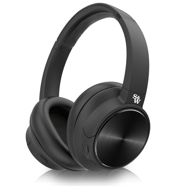 Angle - Shop Strauss & Wagner ANCBT501 Wireless Headphones on sale under 1000$ noise cancelling - Black