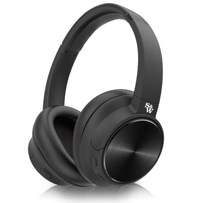 Angle - Shop Strauss & Wagner ANCBT501 Wireless Headphones on sale under 1000$ noise cancelling - Black
