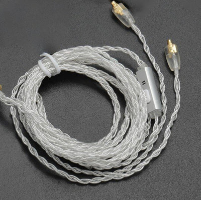 BGVP 5N Silver 4 Core HiFi Earphone Upgrade Cable