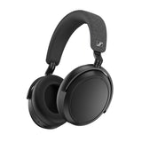 Angle - Sennheiser MOMENTUM 4 Wireless Over-Ear Noise Cancelling Headphones - Black