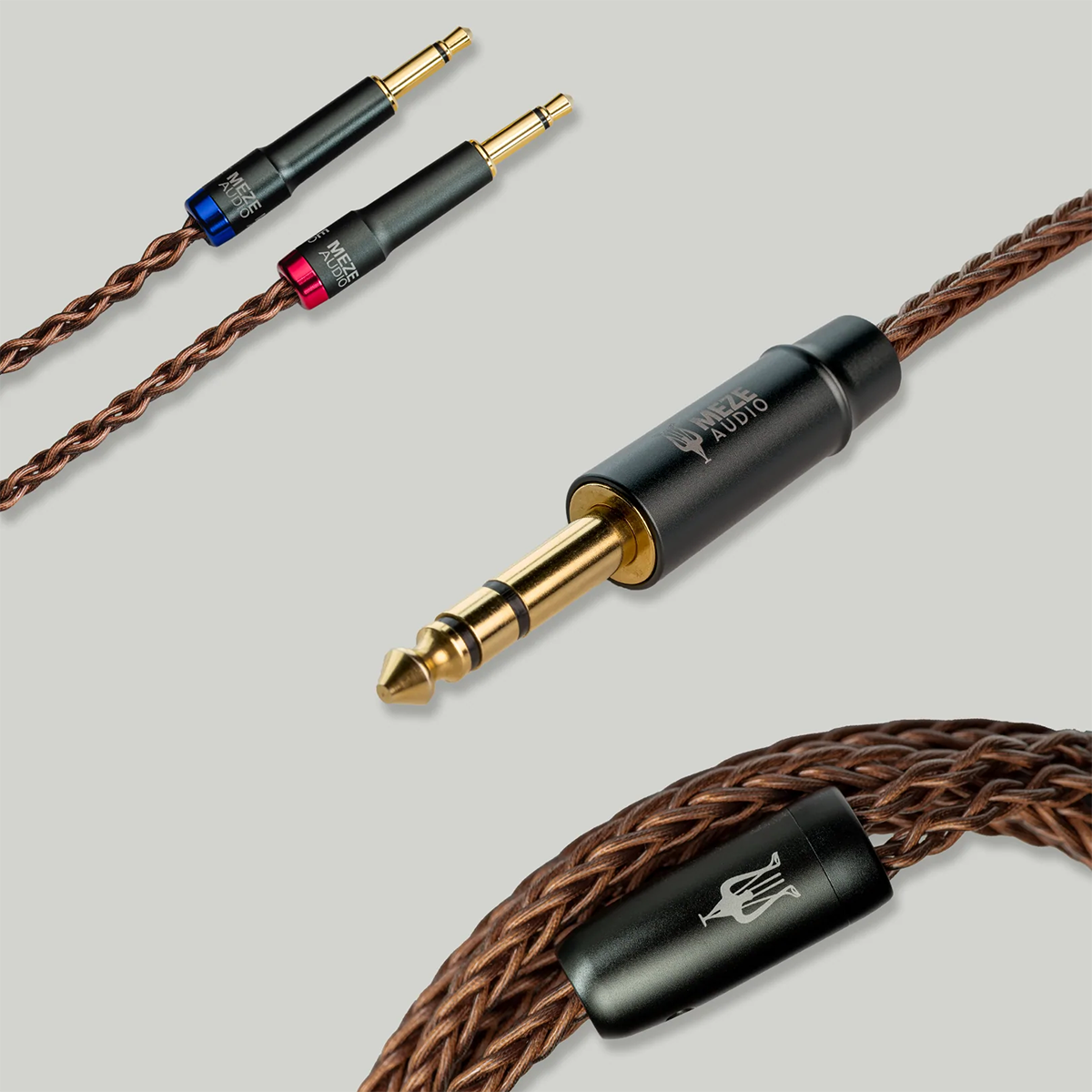 【ほぼ未使用】MEZE AUDIO COPPER PCUHD CABLE Meze Mono 3.5mm Copper PCUHD Premium Cable for Liric & 109 Pro