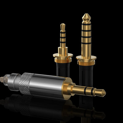 FiiO LC-RE Pro 2022 Gold-Silver-Copper Braided Swappable Plug Headphone Cable (Open Box)