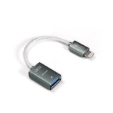 Cabo de dados DD ddHiFi MFi06F (2.0) Lightning para USB-A OTG 