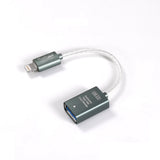 Cabo de dados DD ddHiFi MFi06F (2.0) Lightning para USB-A OTG 