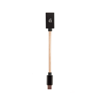 iFi - Cable adaptador USB hembra On-The-Go (OTG) para audiófilos