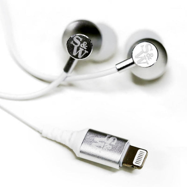 Strauss & Wagner SI201 Sound Isolating Earbuds with Apple MFI Certified Lightning Connection And Mic+Remote