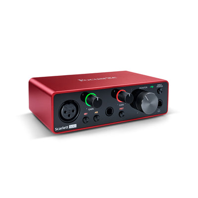 Focusrite Scarlett Solo 3rd Gen 2-in 2-out Desktop USB Audio Interface for Musicians