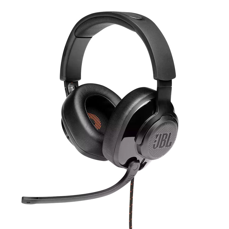 Shop JBL Quantum 200 Gaming Headset on sale featuring flip-up mic and high-quality sound for competitive gameplay

