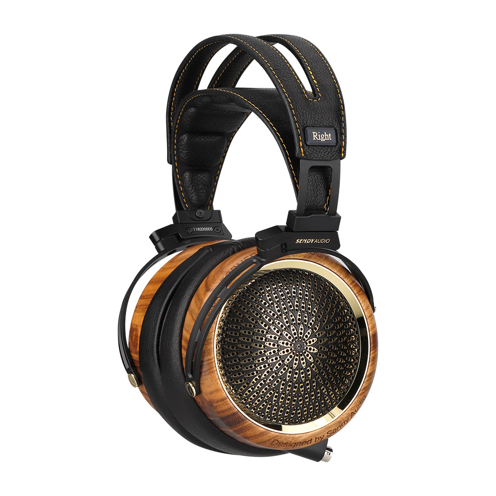 Sendy Audio Peacock Black ヘッドホン ウッドレザー Sendy Audio Peacock Open-Back Planar Magnetic Headphone | Audio46