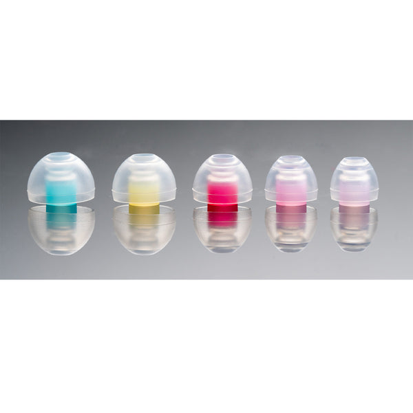 SpinFit CP100 Embouts Silicone M - 2 Paires Pour Écouteurs Intra-Auriculaires IEM (Diamètre 4,5-5 Mm)
