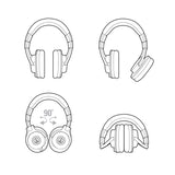 Audio-Technica - Fones de ouvido para monitor de estúdio ATH-M40x