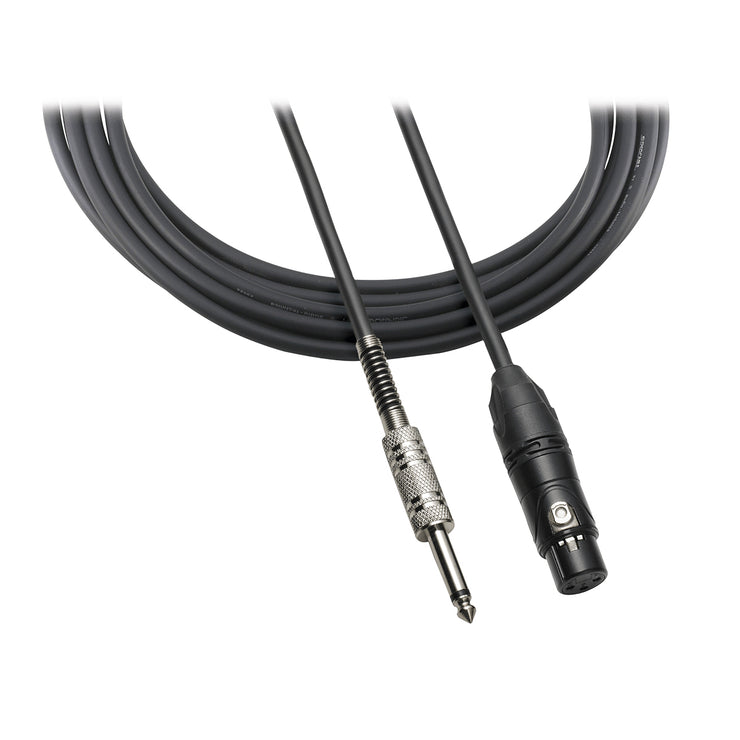 Audio-Technica ATR-MCU Female XLR to Male 6.35mm Microphone Cable