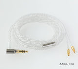Final Audio - Cable recto MMCX recubierto de plata C081