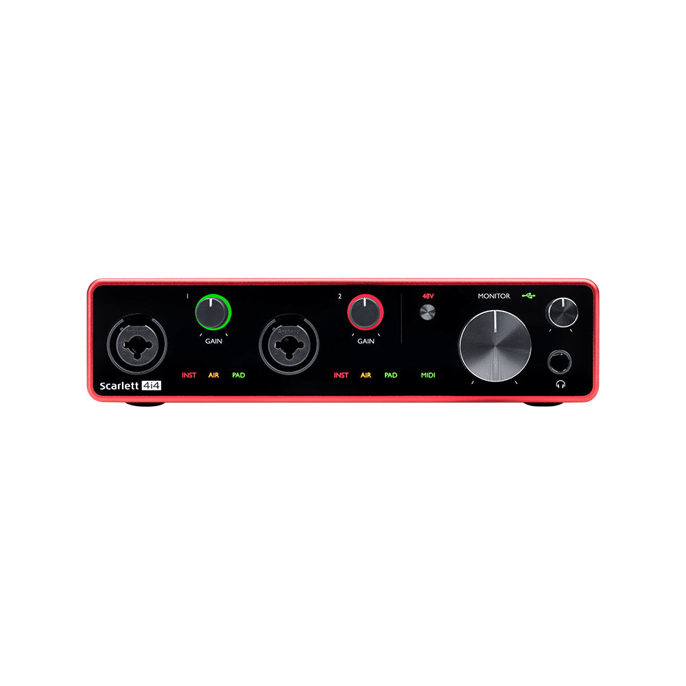 Focusrite Scarlett 4i4 3rd Gen 4-in 4-out Desktop USB Audio Interface ...